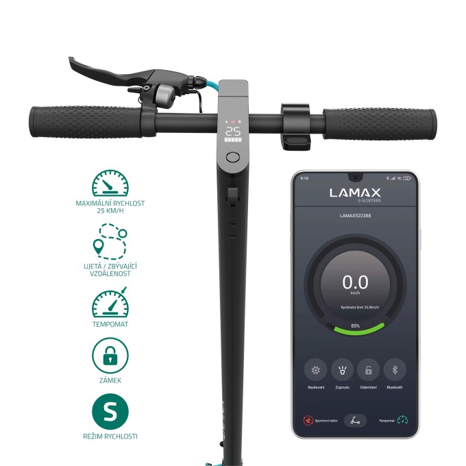 Elektrokoloběžka LAMAX E-Scooter S11600 černá